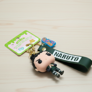 naruto anime character keychain with strap – cute cartoon key holder for youth & anime fans