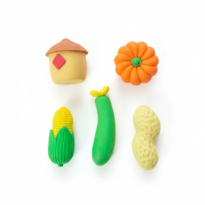 harvest season 3d vegetable eraser set – corn, pumpkin, peanut & more (diy fun pack)