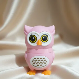 cute pink owl sharpener & eraser | 2 in 1 stationery tool for kids & students | ka treasure hub